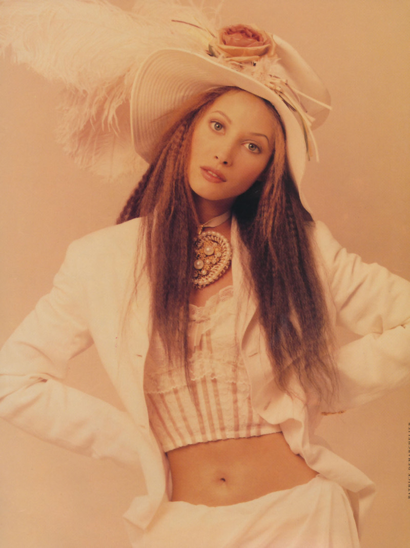 Christy Turlington featured in White, January 1993