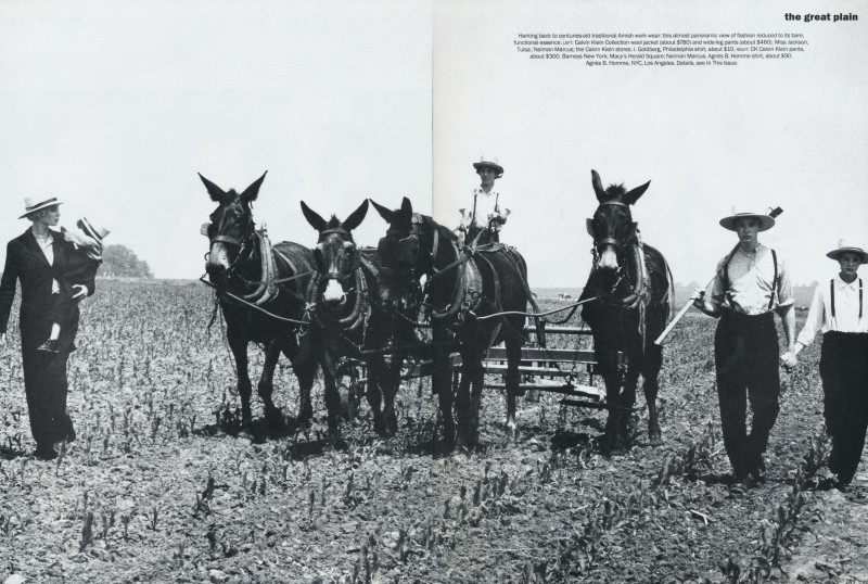 Christy Turlington featured in The great plain, August 1993