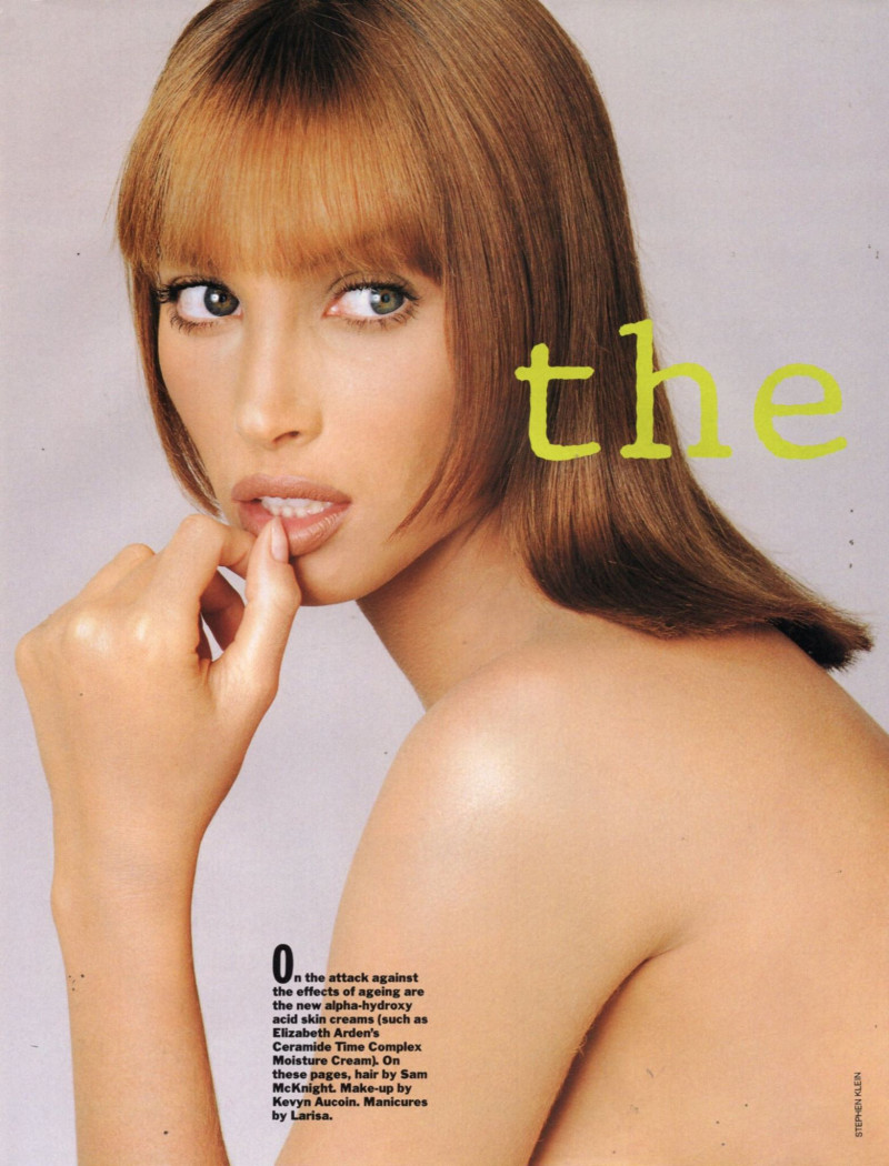 Christy Turlington featured in The acid test, March 1993