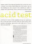 The acid test