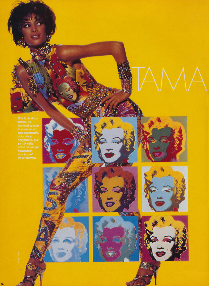 Christy Turlington featured in Tama no natural, February 1993