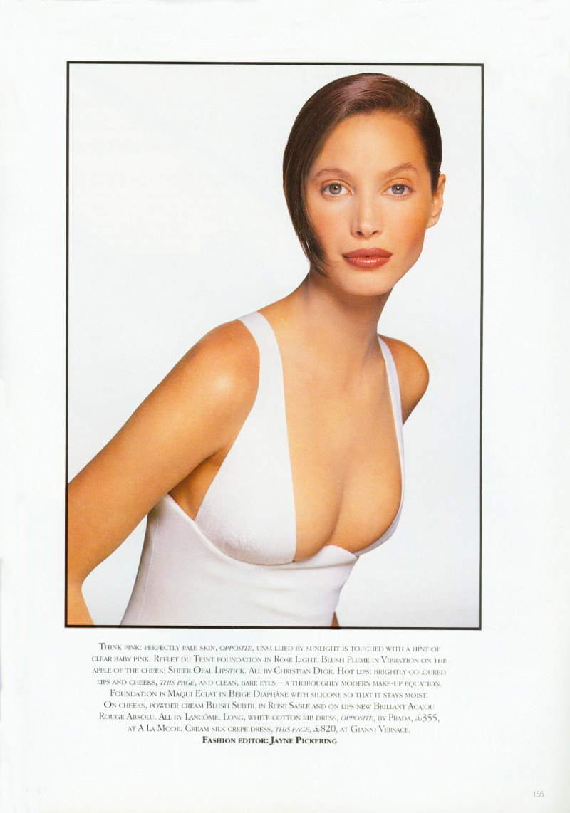 Christy Turlington featured in Shiny and new, June 1993