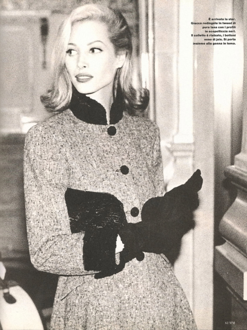 Christy Turlington featured in Party glamour, September 1993