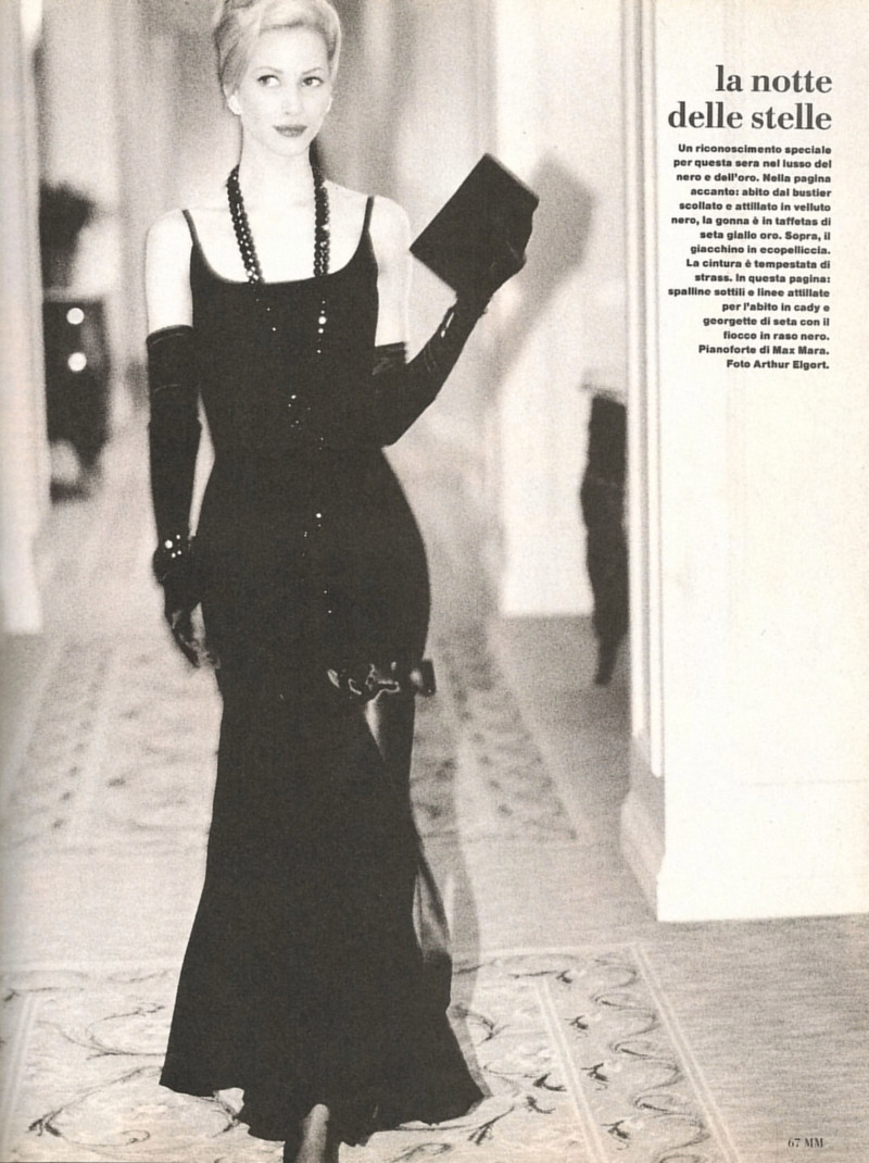 Christy Turlington featured in Party glamour, September 1993