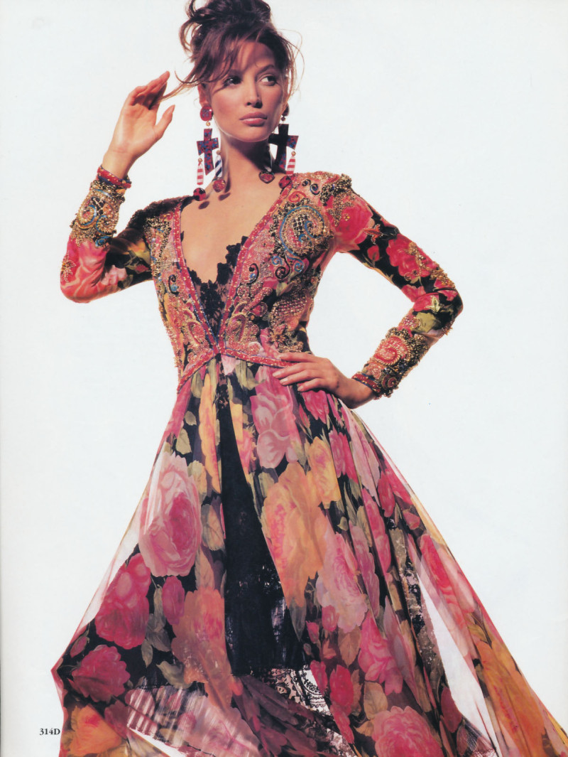 Christy Turlington featured in Paris couture - Art or Commerce, March 1993