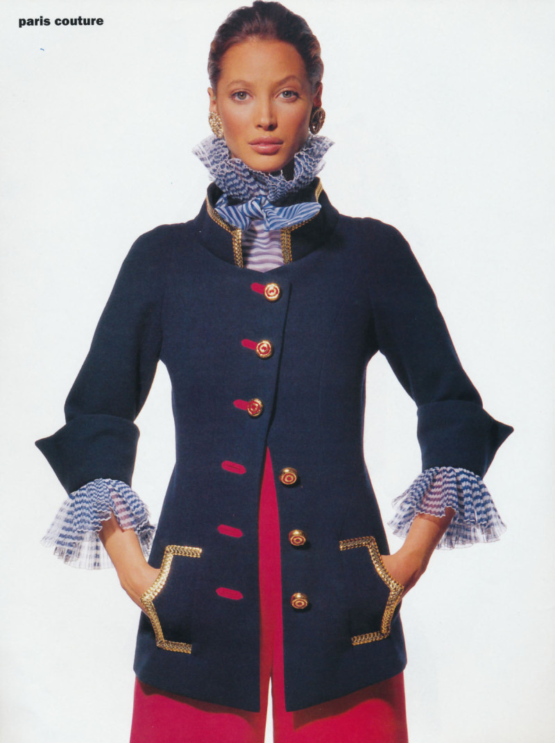 Christy Turlington featured in Paris couture - Art or Commerce, March 1993