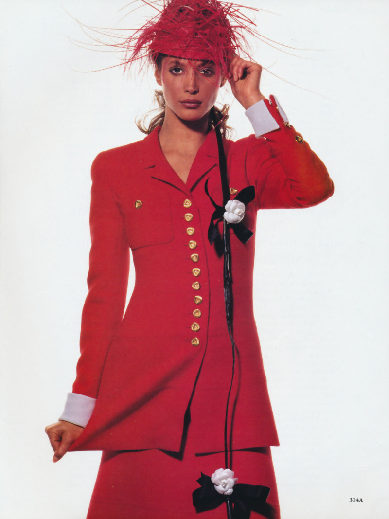 Christy Turlington featured in Paris couture - Art or Commerce, March 1993