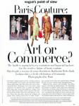 Paris couture - Art or Commerce