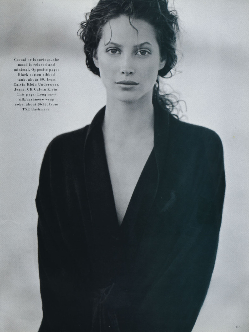 Christy Turlington featured in Little me, May 1993