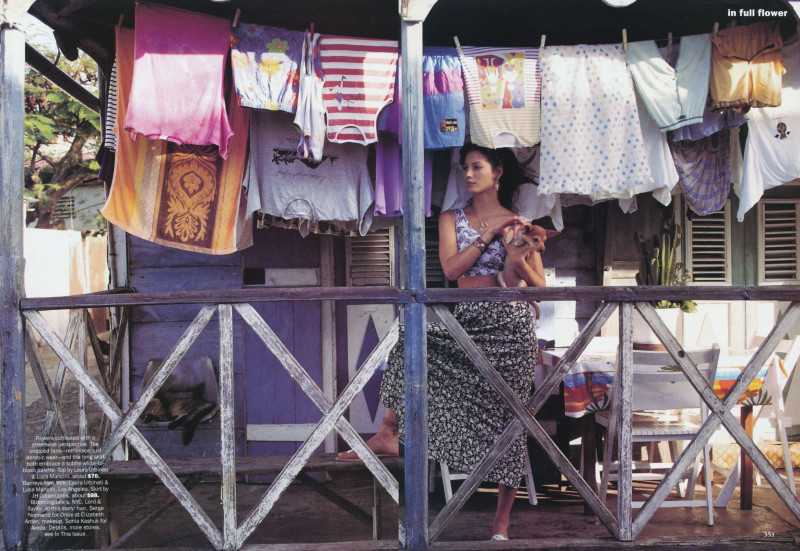 Christy Turlington featured in In full flower, April 1993