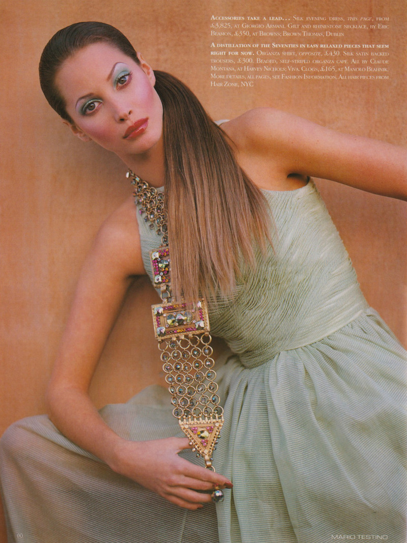 Christy Turlington featured in Here\'s the conundrum, February 1993