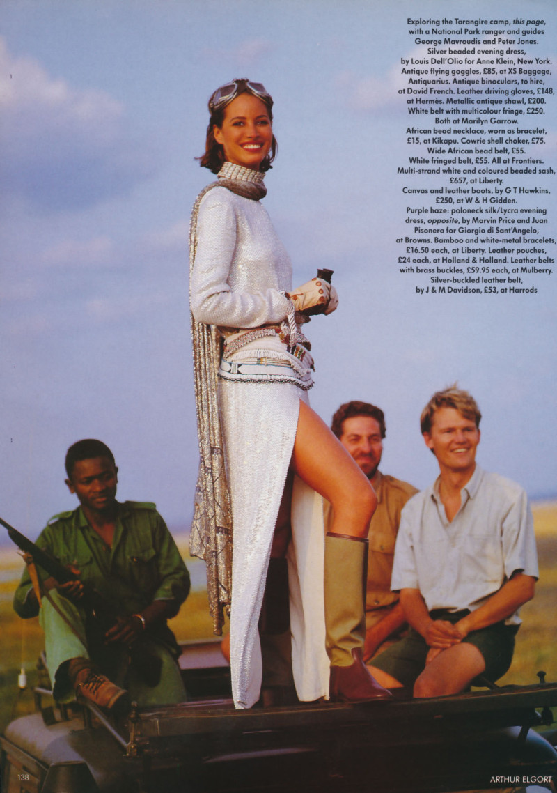 Christy Turlington featured in Dreaming, dancing, dressing up, December 1993