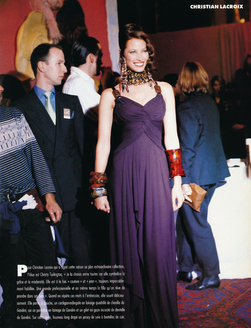 Christy Turlington featured in Des collections événements, March 1993