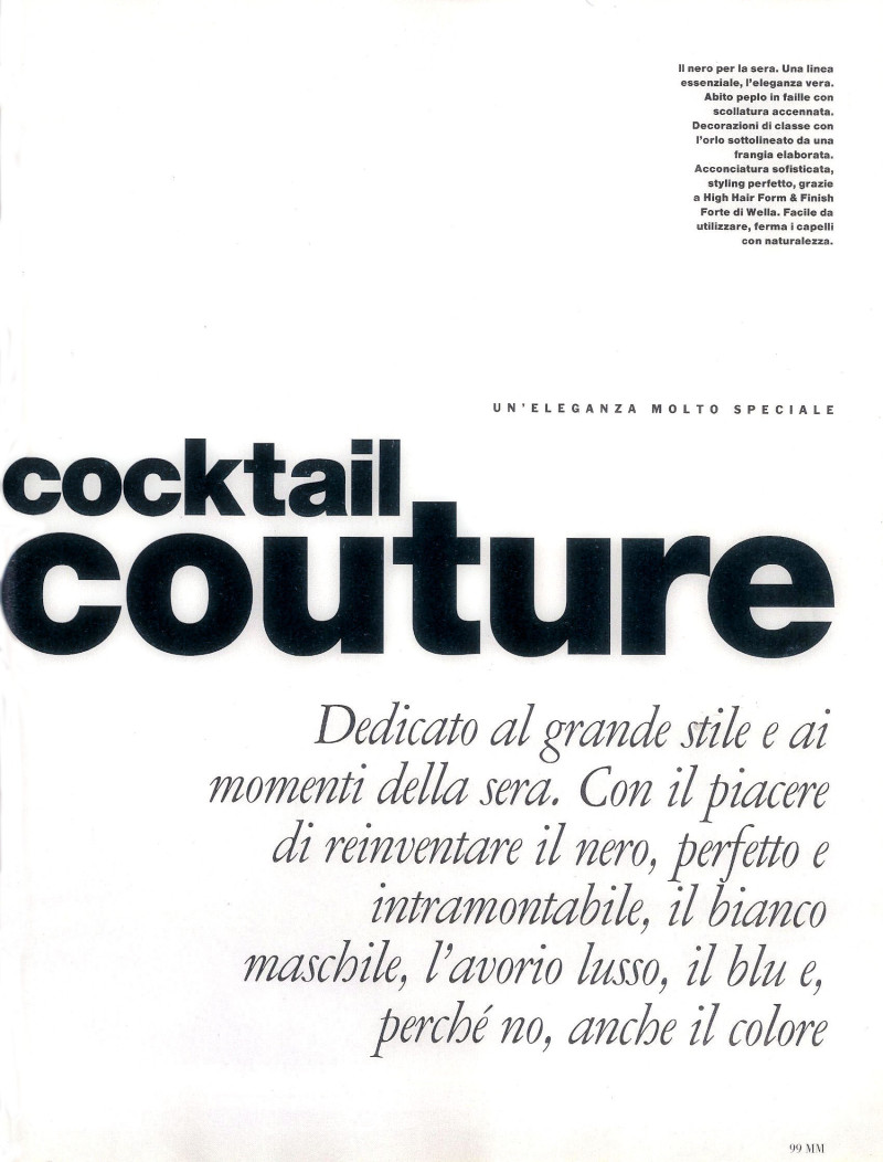 Cocktail couture, February 1993