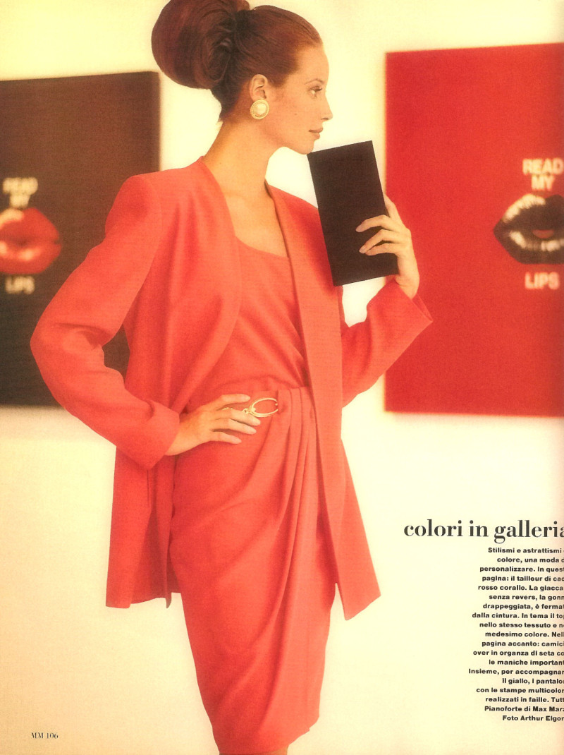 Christy Turlington featured in Cocktail couture, February 1993