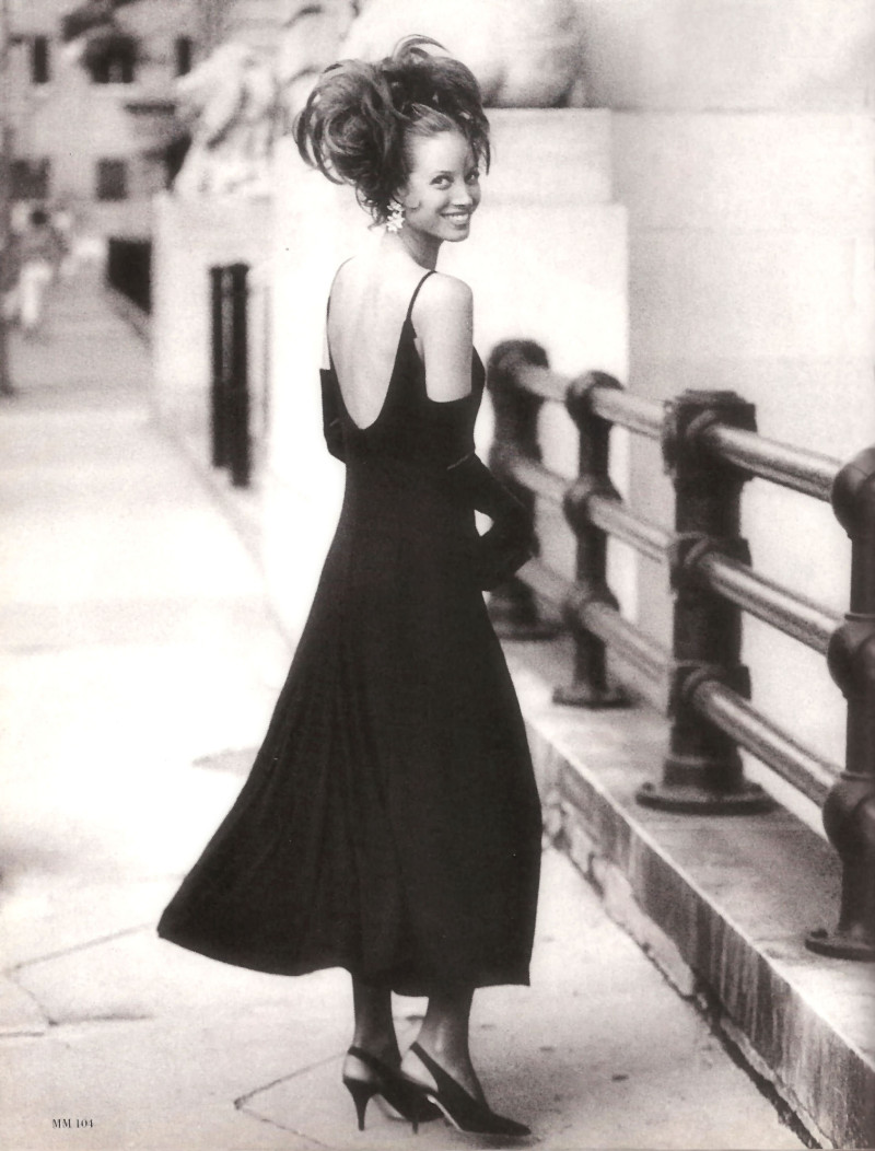 Christy Turlington featured in Cocktail couture, February 1993