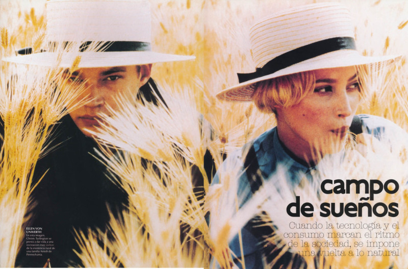 Christy Turlington featured in Campo de suenos, October 1993