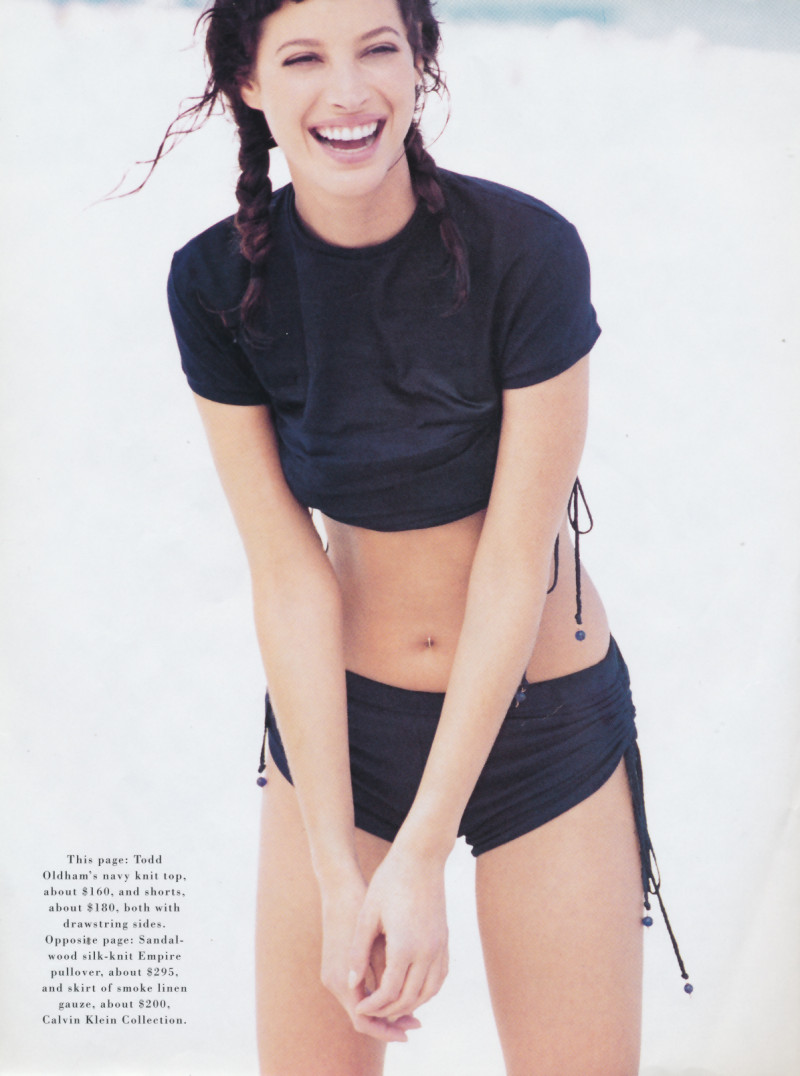 Christy Turlington featured in All american, January 1994