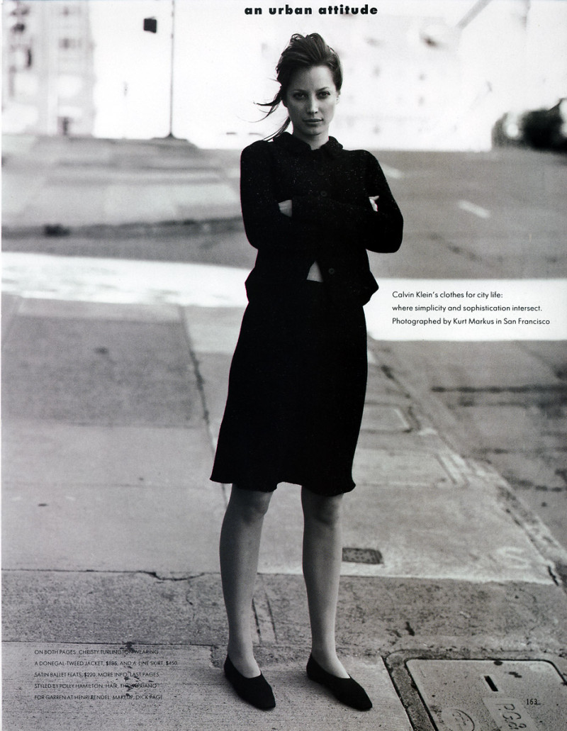 Christy Turlington featured in An urban attitude, September 1994