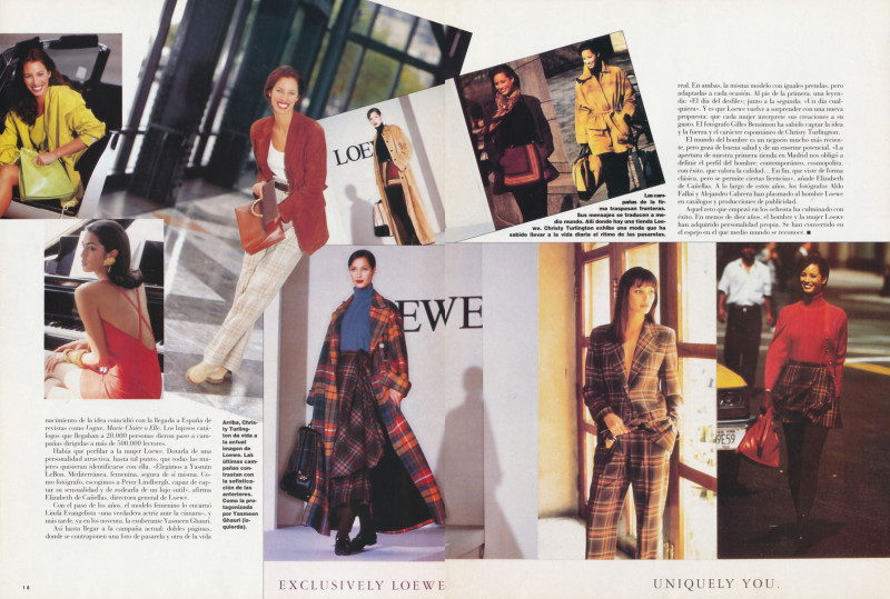 Christy Turlington featured in El mito el mens el me, September 1994