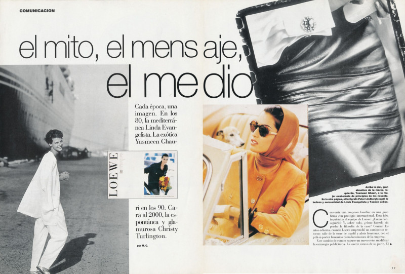 Christy Turlington featured in El mito el mens el me, September 1994