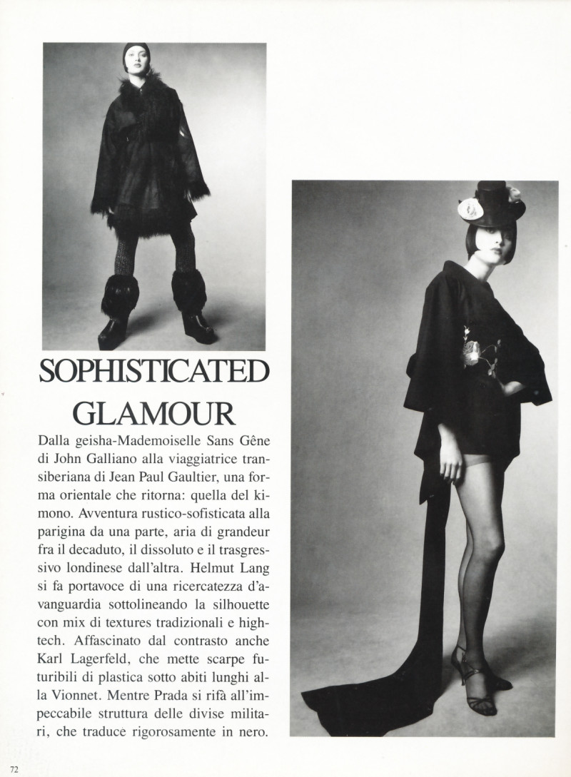 Christy Turlington featured in Nuevo forme, July 1994