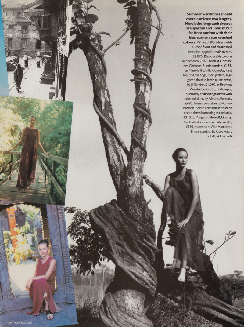 Christy Turlington featured in Simply divine, March 1994