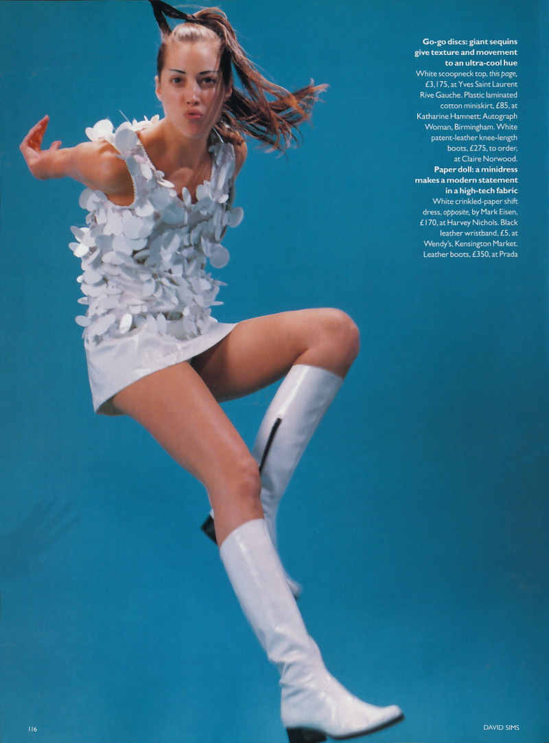 Christy Turlington featured in White mischief, May 1995