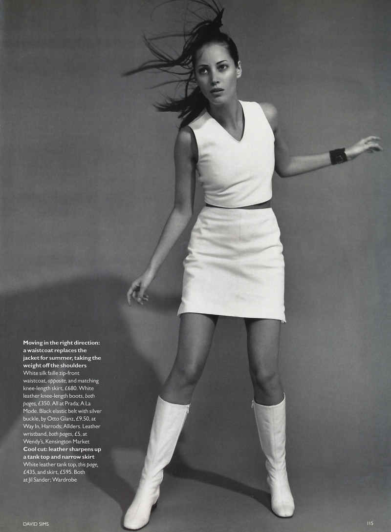 Christy Turlington featured in White mischief, May 1995