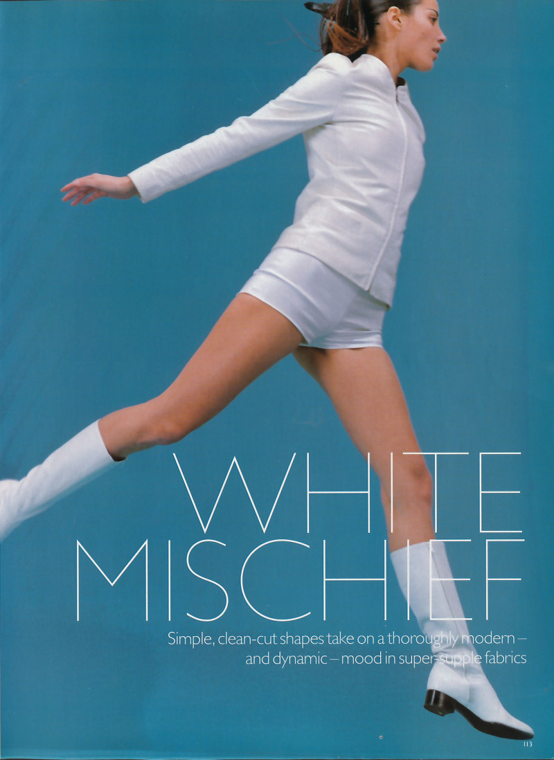 Christy Turlington featured in White mischief, May 1995