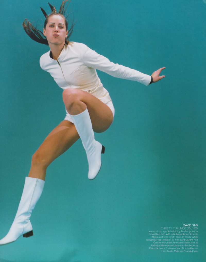 Christy Turlington featured in White mischief, May 1995