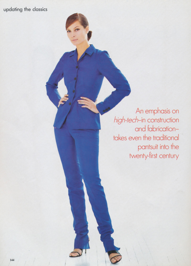 Christy Turlington featured in Updating the classics, January 1995