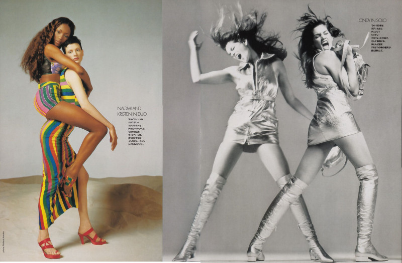 Cindy Crawford featured in The top show of Avedon and Versace, September 1995