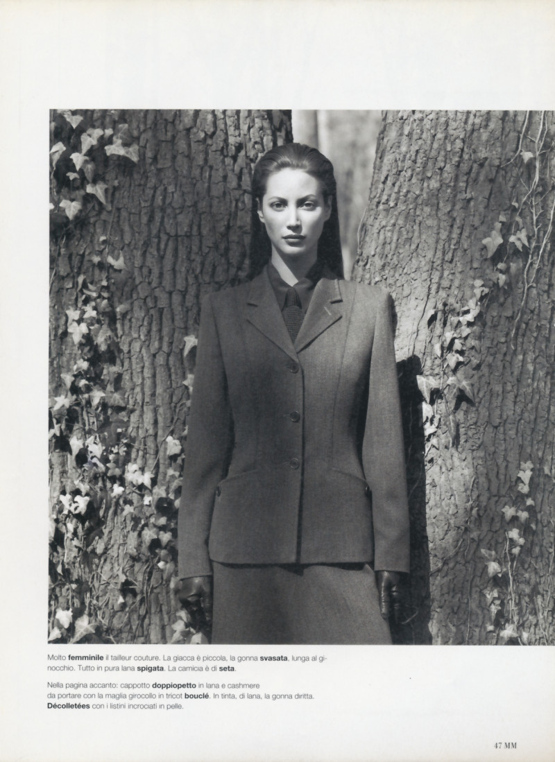 Christy Turlington featured in Nuova naturalezza, September 1995