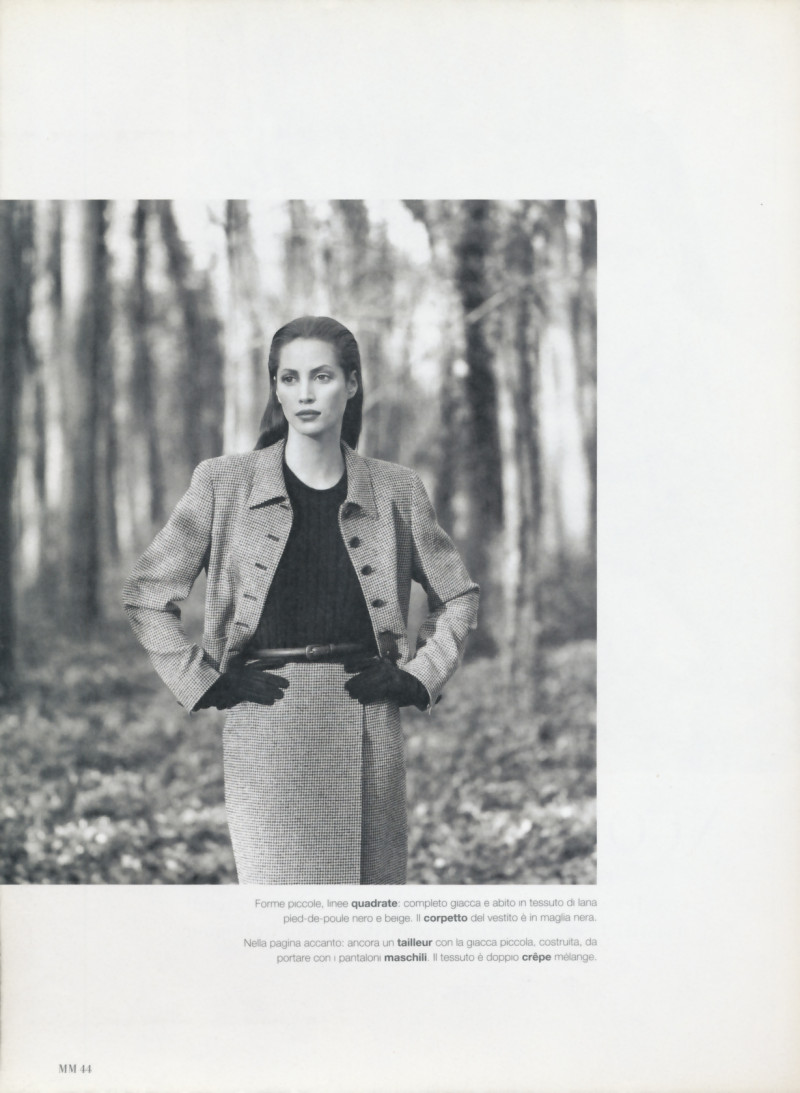 Christy Turlington featured in Nuova naturalezza, September 1995