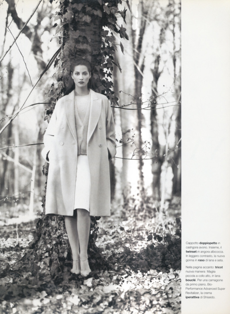 Christy Turlington featured in Nuova naturalezza, September 1995