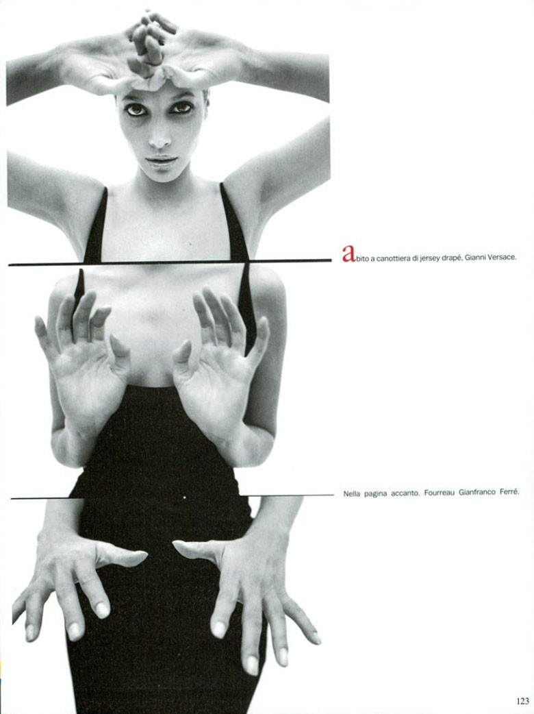 Christy Turlington featured in Nero, May 1995