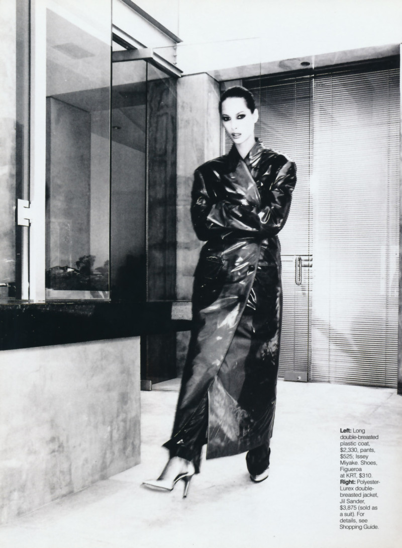 Christy Turlington featured in Industriel strength, September 1995