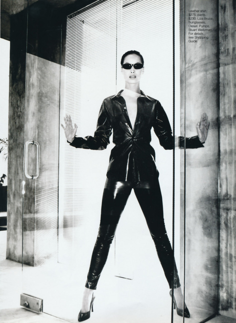 Christy Turlington featured in Industriel strength, September 1995