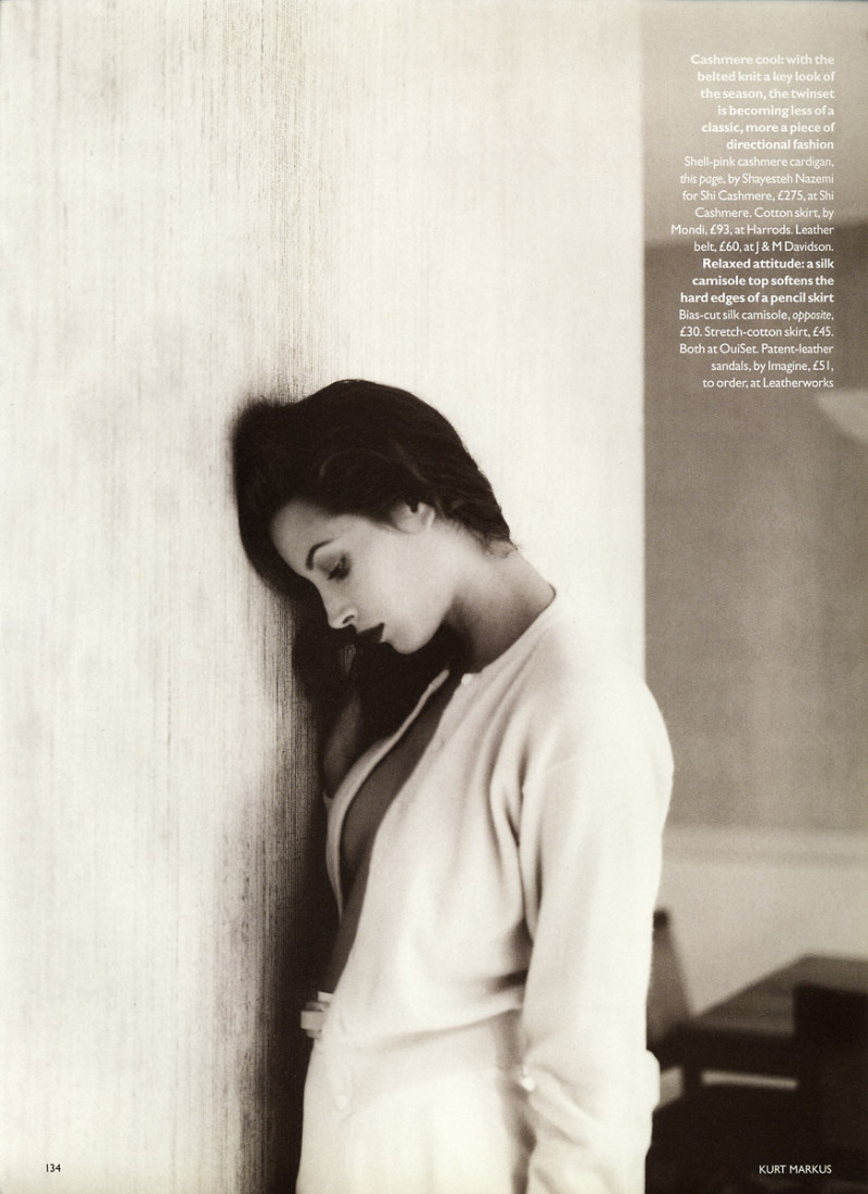 Christy Turlington featured in Christy on christy, February 1995