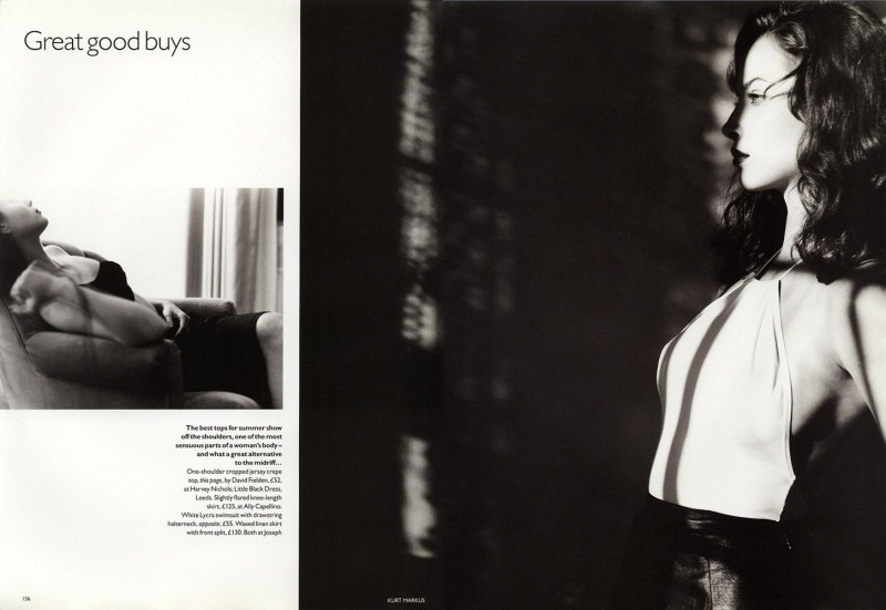 Christy Turlington featured in Christy on christy, February 1995