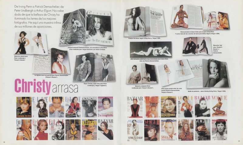 Christy Turlington featured in Apasionadamente Christy, January 1996