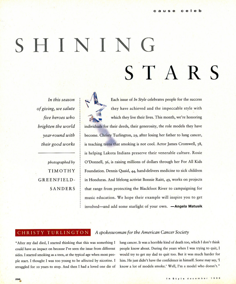 Shining stars, December 1998