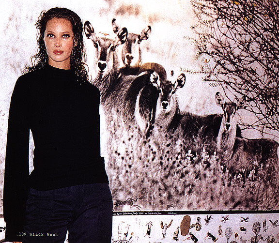 Christy Turlington featured in Twisty Twirlington, December 1998