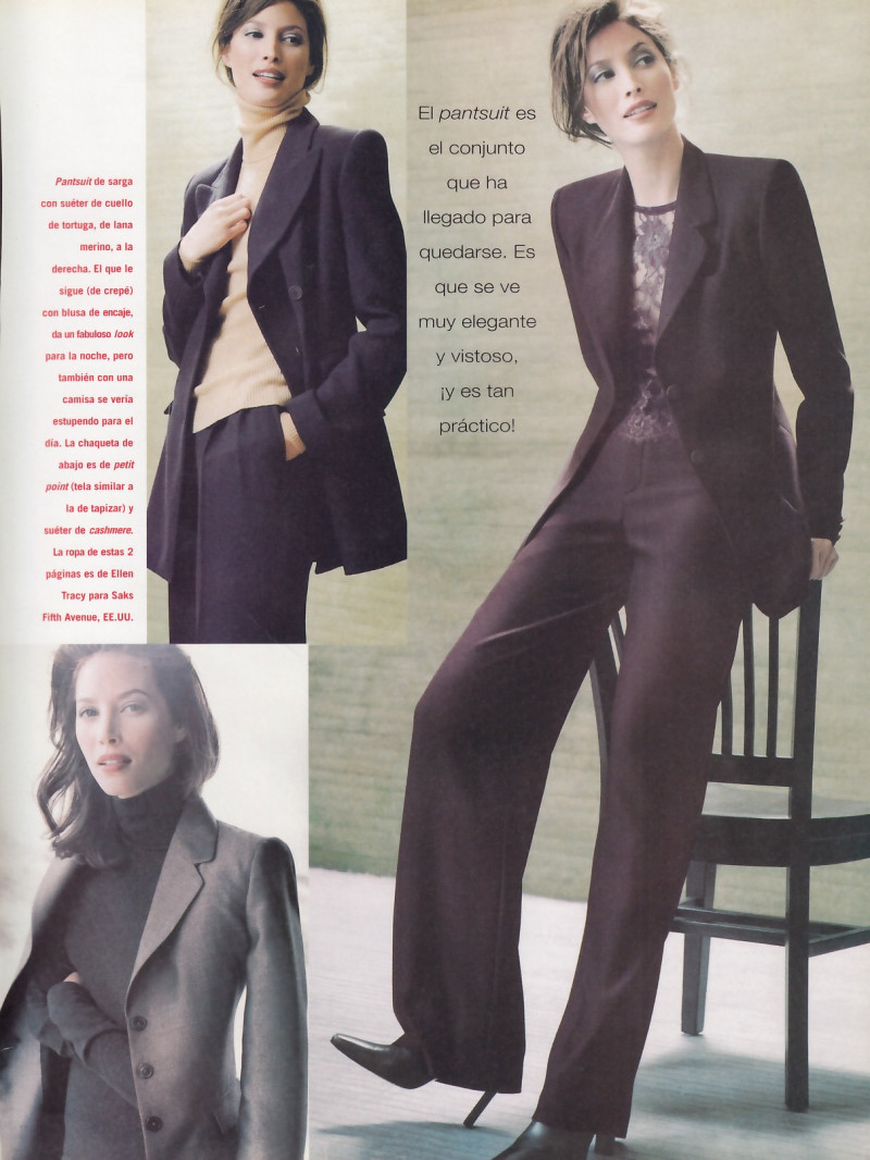 Christy Turlington featured in Vanidades de la moda, January 1999