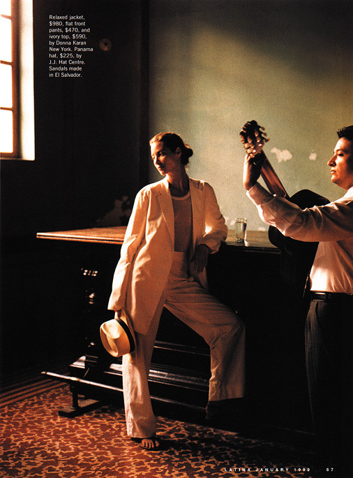 Christy Turlington featured in Return to Cuscatlan, January 1999