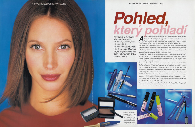 Christy Turlington featured in Pohled ktery pohladi, December 1999