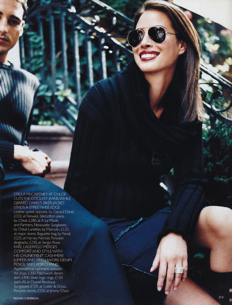 Christy Turlington featured in Perfect match, November 1999