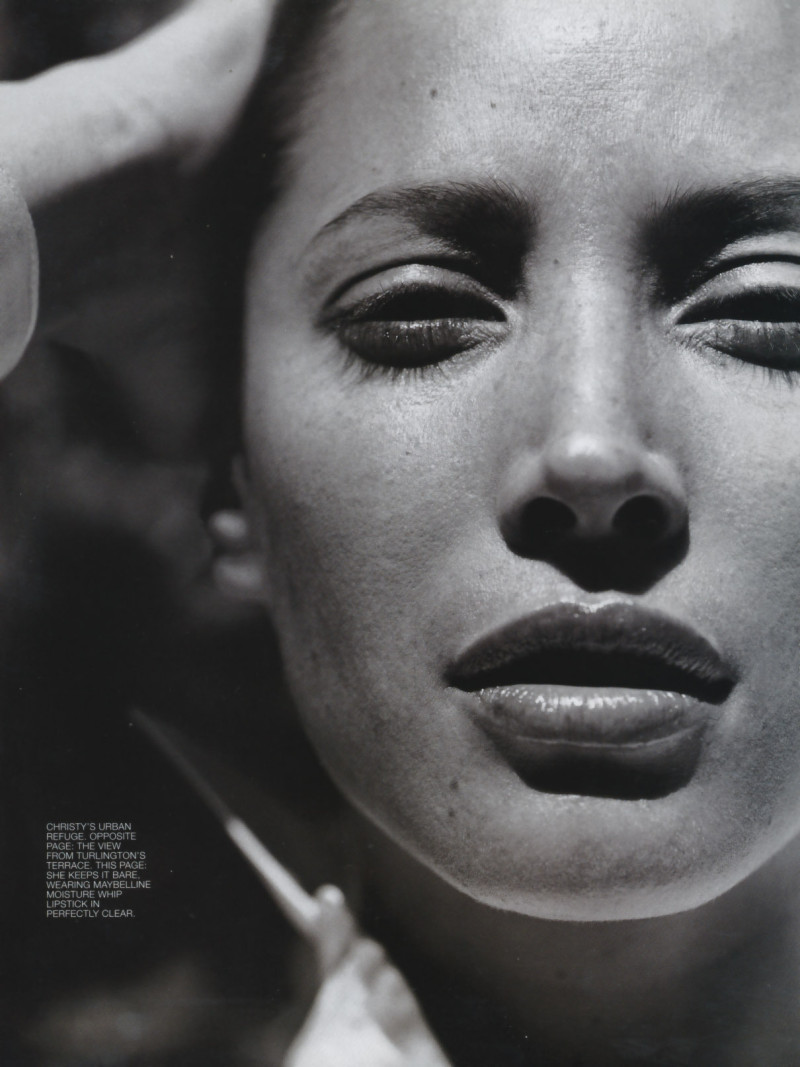 Christy Turlington featured in Home girl, June 1999