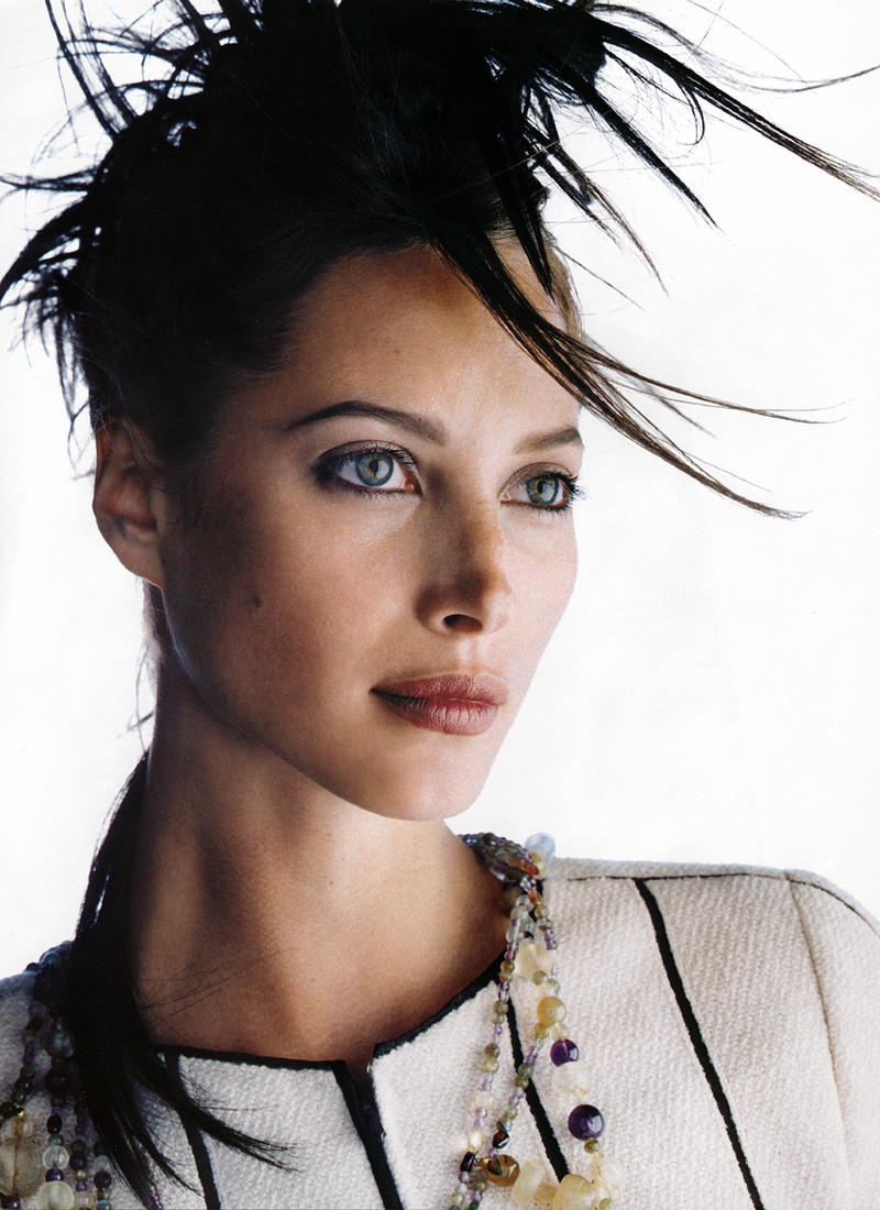 Christy Turlington featured in High season, October 1999